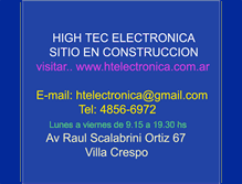Tablet Screenshot of hightec-electronica.com.ar